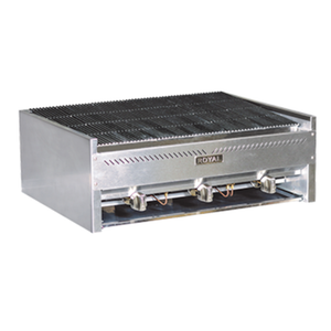 Royal RSCB-36 36" Countertop Lava Rock Gas Charbroiler