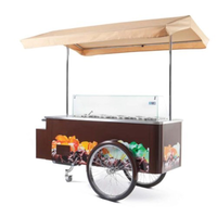 Carpigiani CARRETTINOCARAPINEWHITE 78.75" Ventilated Ice Cream & Gelato Cart