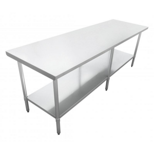 Omcan 47724 Work Table 84"L x 18"W Stainless Steel Top