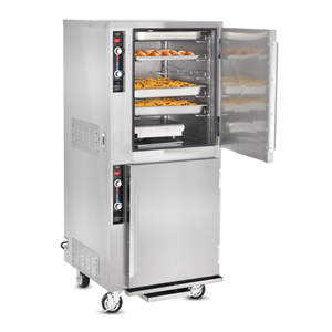 FWE MTU-5-5 Mobile Split Cavity Humidified Heated Holding Cabinet