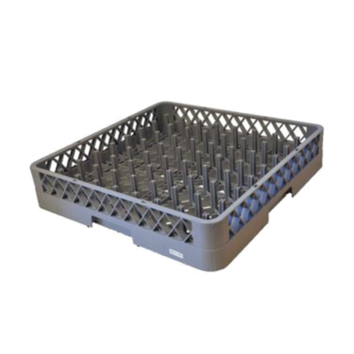 Omcan 33871 Peg Combination Dishwasher Rack 19-1/4" x 19-1/4" Gray