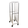 Omcan 48059 5 Rack Mobile Aluminum Bun Pan Rack Commercial rolling aluminum bakery sheet pan rack with casters