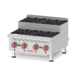 OMCAN 44199 Plaque de cuisson gaz surélevée 4 feux de 61 cm de large