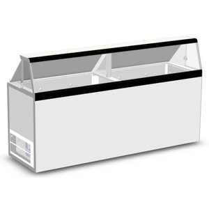 Master-Bilt DD-88 90-1/4" Ice Cream Dipping/Display Cabinet (16 Display)