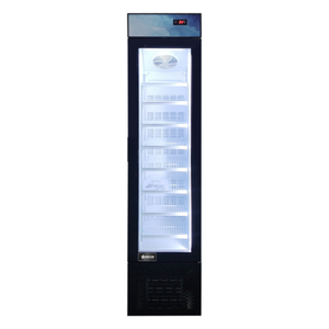 Omcan 47242 17" Slim Glass Door Display Merchandiser Freezer 3.7 cu. ft.