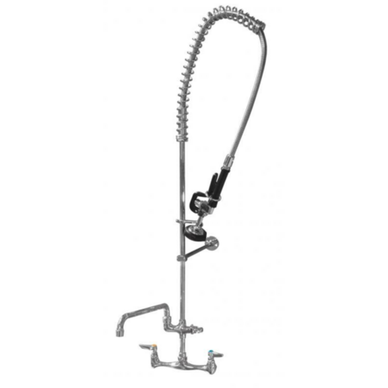 Omcan 22124 Pre-Rinse Faucet Assembly With 12.5" Center Faucet For Professional Kitchens