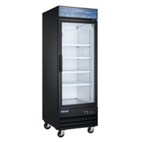 Omcan Aurora 59036 29-inch Wide Display Refrigerator with Lightbox single glass door merchandiser cooler with illuminated top sign