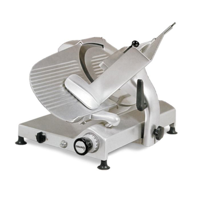 Omas MS-IT-0350-G 13643 Trento 14" Gear-Driven Manual Meat Slicer