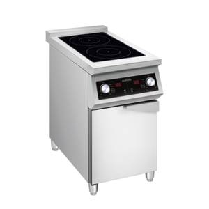 Eurodib FCIHD235D3PH 15.7"W freestanding dual zone induction range cooktop, a commercial freestanding induction cooktop.