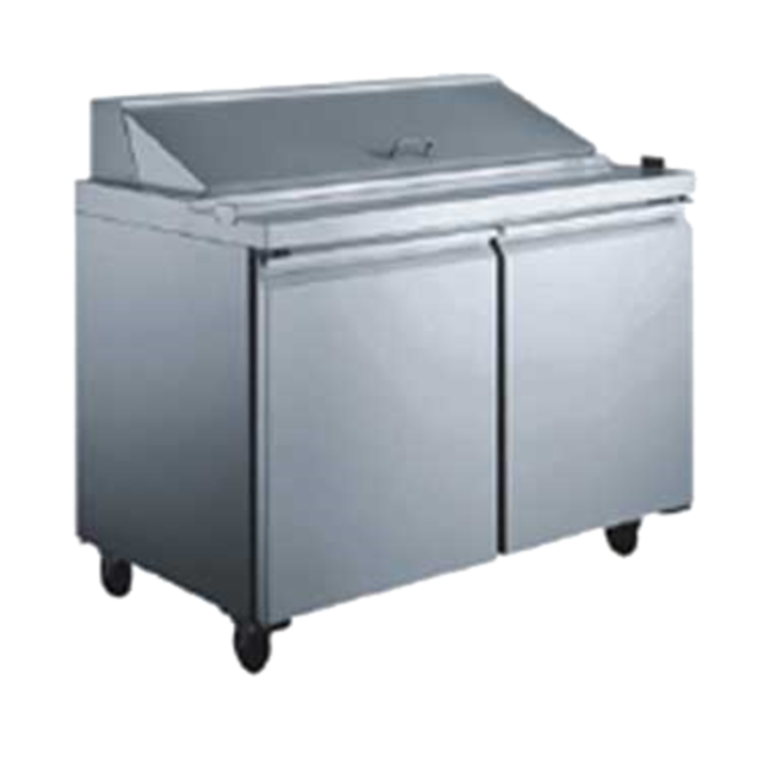 Omcan 50046 PT-CN-1194-HC 47" Refrigerated Sandwich Salad Prep Table