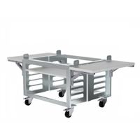 Cadco OST-195-CS-FUS 53.94" x 26.1" Heavy-Duty Mobile Oven Stand