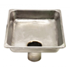 Stainless Steel Sink Basin With Drain For Washing Dishes In Commercial Kitchen