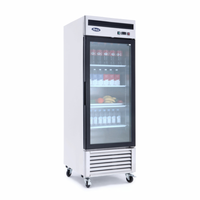 Réfrigérateur de présentation à porte vitrée Atosa MCF8705GR, 27" de large, une section