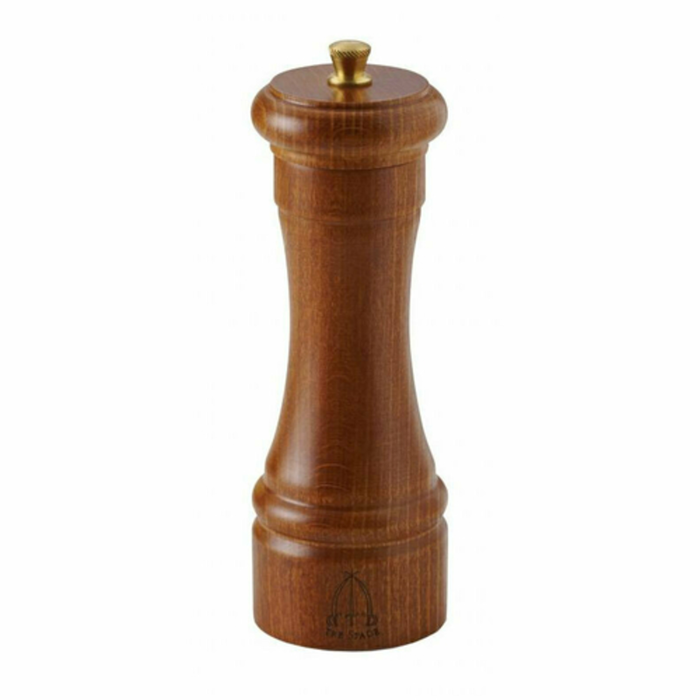 Omcan 43666 TRE SPADE 6-Inch Dark Italian Beech Wood Pepper Mill