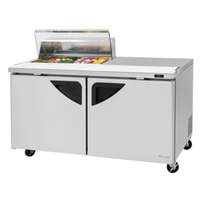 Turbo Air TST-60SD-08S-N-CL 60" Two-Section Refrigerated Sandwich/Salad Prep Table