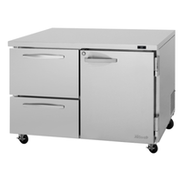 Turbo Air PUR-48-D2R(L)-N 48-1/4"W PRO Series Undercounter Refrigerator