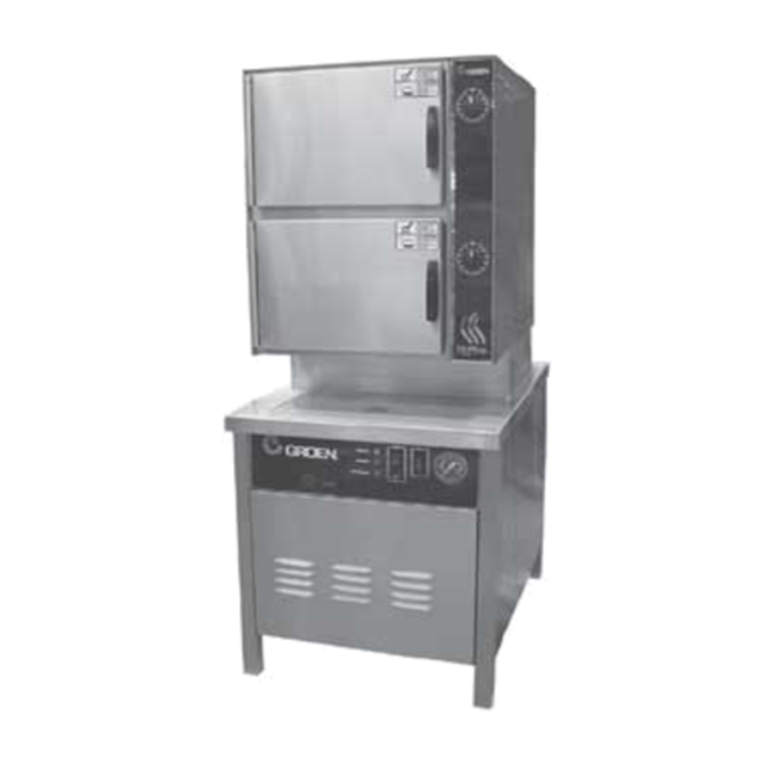 Groen HY-10SM HyPlus 10 Pan Direct Steam Floor Model Steamer