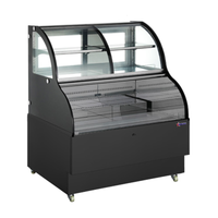 Omcan 47277 47.2" Dual Service Open Refrigerated Display Case