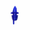 Alt Tag: Omcan 80851 1 oz Ball Bearing Liquor Pourer for Precise Pouring blue 1 oz liquor bottle pour spout bar accessory