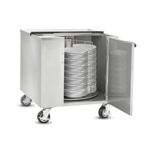FWE DC-252-12 Unheated Dish Dolly Cart 31.75"W 252 Plate Capacity