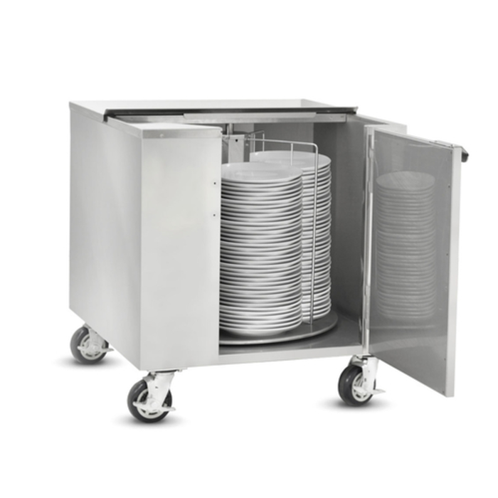 FWE DC-252-12 Unheated Dish Dolly Cart 31.75"W 252 Plate Capacity
