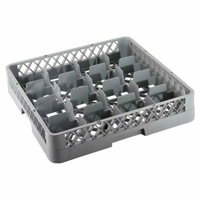 Omcan 43501 19.7" x 19.7" 16-Compartment Commercial Glasswasher Rack