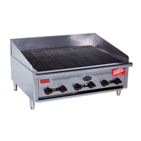 Royal TB-815 14.5"W Gas Countertop Infrared Radiant Charbroiler Broiler