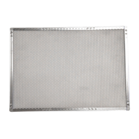 Omcan 13457 13" x 18" Rectangular Crimped Aluminum Pizza Screen