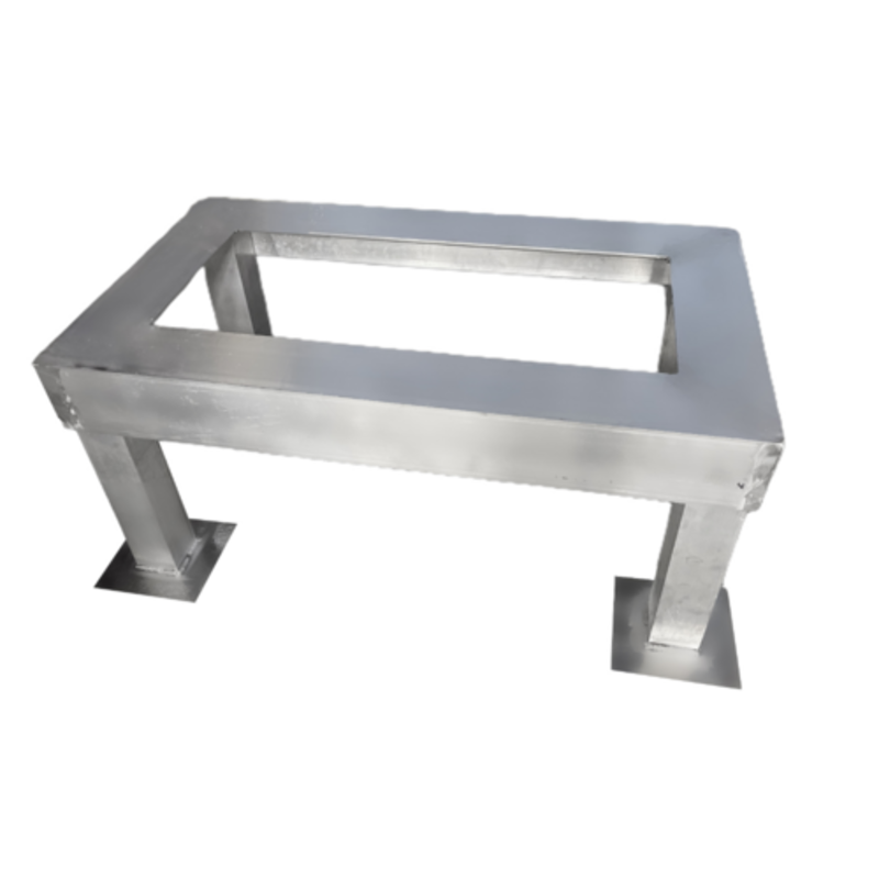 Heavy-Duty Stainless Steel Work Stand With A Sturdy Frame For Commercial Kitchen Use
