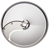 Eurodib 650160 Dito Sama Stainless Steel Slicing Disc Plate for precise 3/8 inch cuts in commercial kitchens.