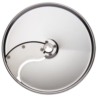 Eurodib 650160 Dito Sama Stainless Steel Slicing Disc Plate for precise 3/8 inch cuts in commercial kitchens.