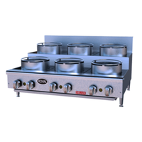 Royal ORSU-424 24" Countertop Gas Four Burner Step-Up Wok Range