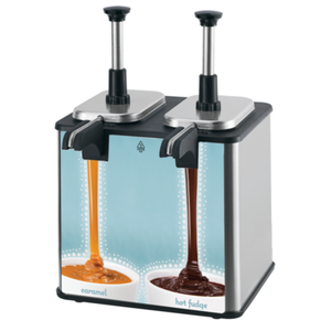 Server 102831 Twin EZ-Topper Topping Warmer 2x96 oz Capacity