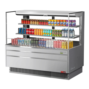 Turbo air TOM-60L-UFD-S-3S-N 58-3/4"W Open Display Merchandiser
