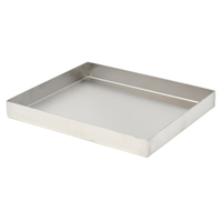 Omcan 43083 18-Gauge Stainless Steel 10 x 30 Inch Display Pan, stainless steel rectangular deli buffet catering display tray