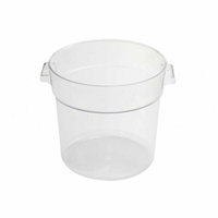 Omcan 80200 22 Quart Round Clear Polycarbonate Food Storage Container