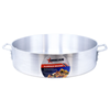 Heavy-Duty Stainless Steel Brazier Pan by Omcan, Ideal for Professional Kitchens and Culinary Use.