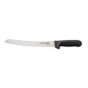 Couteau à trancher Omcan 12821 de 10 po à bord ondulé étroit et incurvé