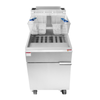 CookRite ATFS-75-NG Natural Gas Floor Fryer With Baskets And Large Oil Capacity For Commercial Cooking