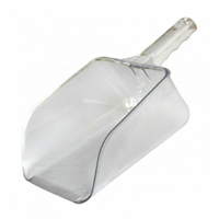 Omcan 80324 64 oz. Clear Polycarbonate Multipurpose Utility Scoop