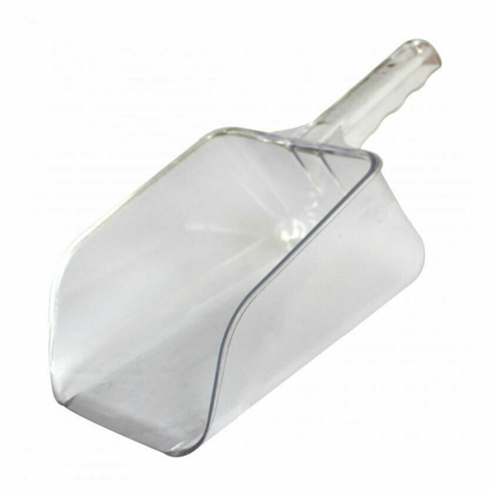 Omcan 80324 64 oz. Clear Polycarbonate Multipurpose Utility Scoop