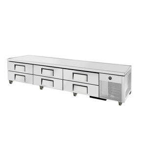 True TRCB-110-HC 110" Refrigerated Chef Base Equipment Stand Drawers