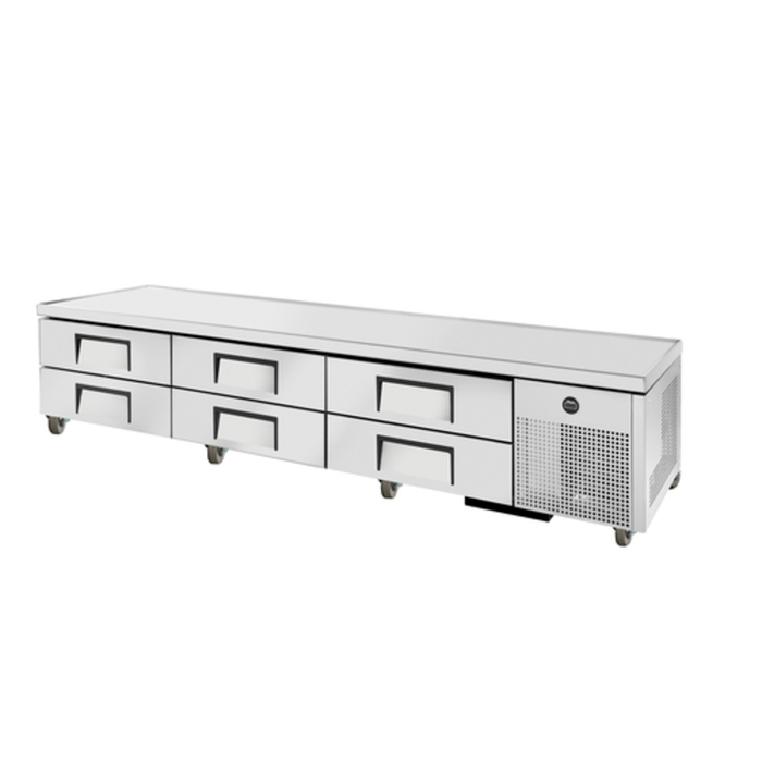 True TRCB-110-HC 110" Refrigerated Chef Base Equipment Stand Drawers
