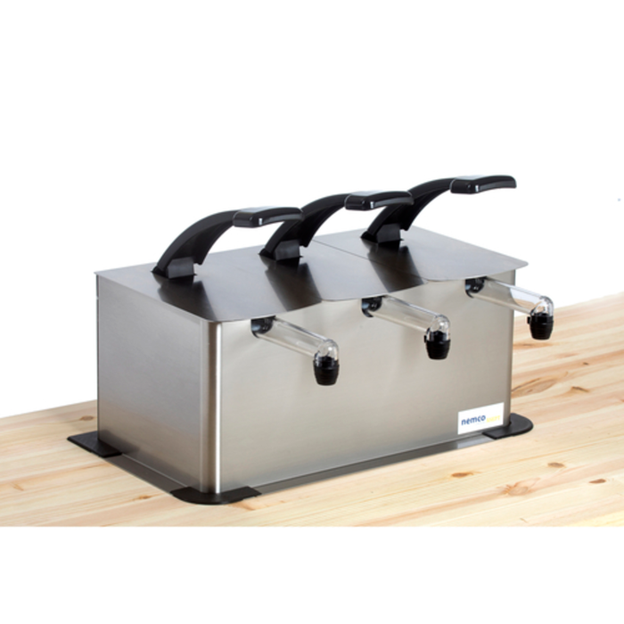 Nemco 10968 17-1/2"W x 14"D Triple Drop-In Condiment Dispenser