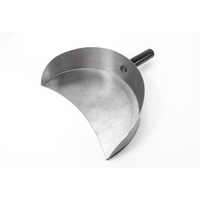 Stainless Steel Meat Shovel For Gyro Broilers, Designed For Carving And Serving Gyro Meat Efficiently.
