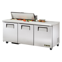 True TSSU-72-10-HC 72-Inch Refrigerated Sandwich and Salad Prep Table