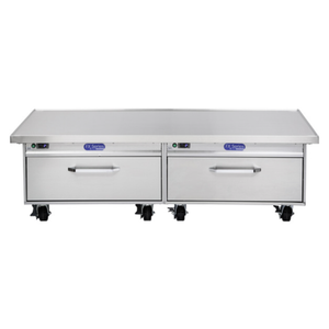 Randell FX-2CSRE-290 76" Dual Temp Refrigerated Freezer Chef Stand