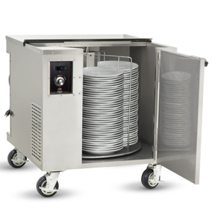 FWE HDC-252-12 Heated Dish Storage Cart, 152-252 Plate Capacity