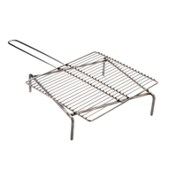 Omcan 48467 Tuscan Grill 15.2" x 13" for Wood/Coal Fired Ovens