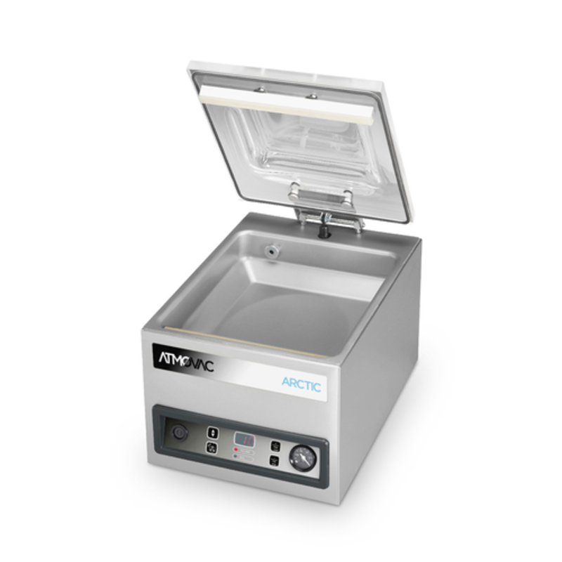 ATMOVAC ARCTIC11 Electric Vacuum Packaging Machine With Open Lid And Control Panel